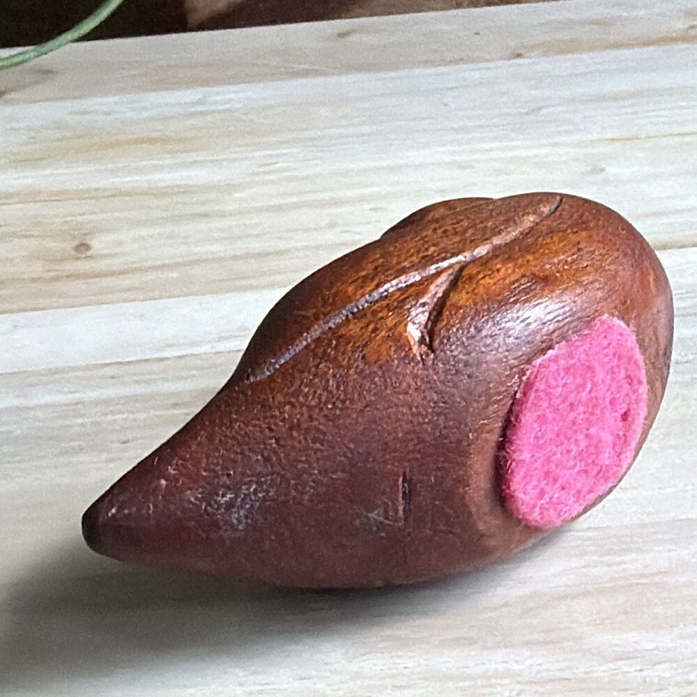 Hand Carved Wooden Duck Figurine Collectible, Brown, Approx. 4 Inches - Picture 8 of 12